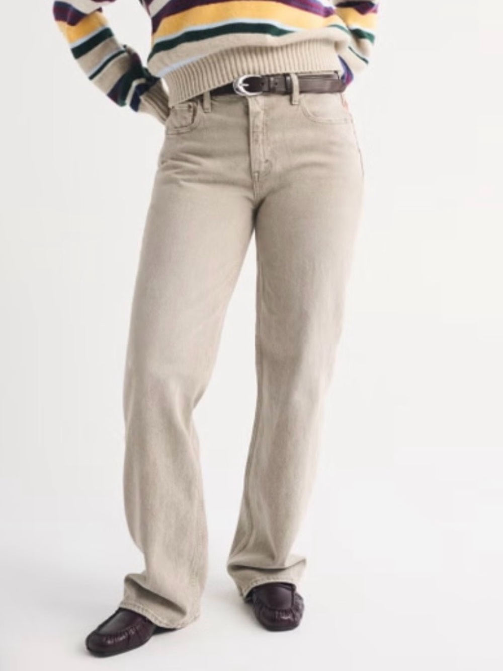 Abercrombie & Fitch The 90s Relaxed High Rise Jean- Curvy Love